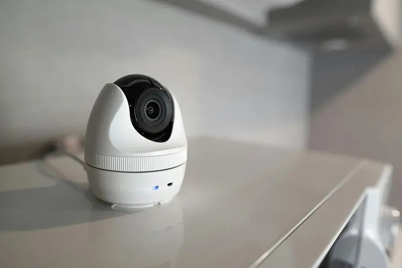 Une caméra de surveillance à domicile